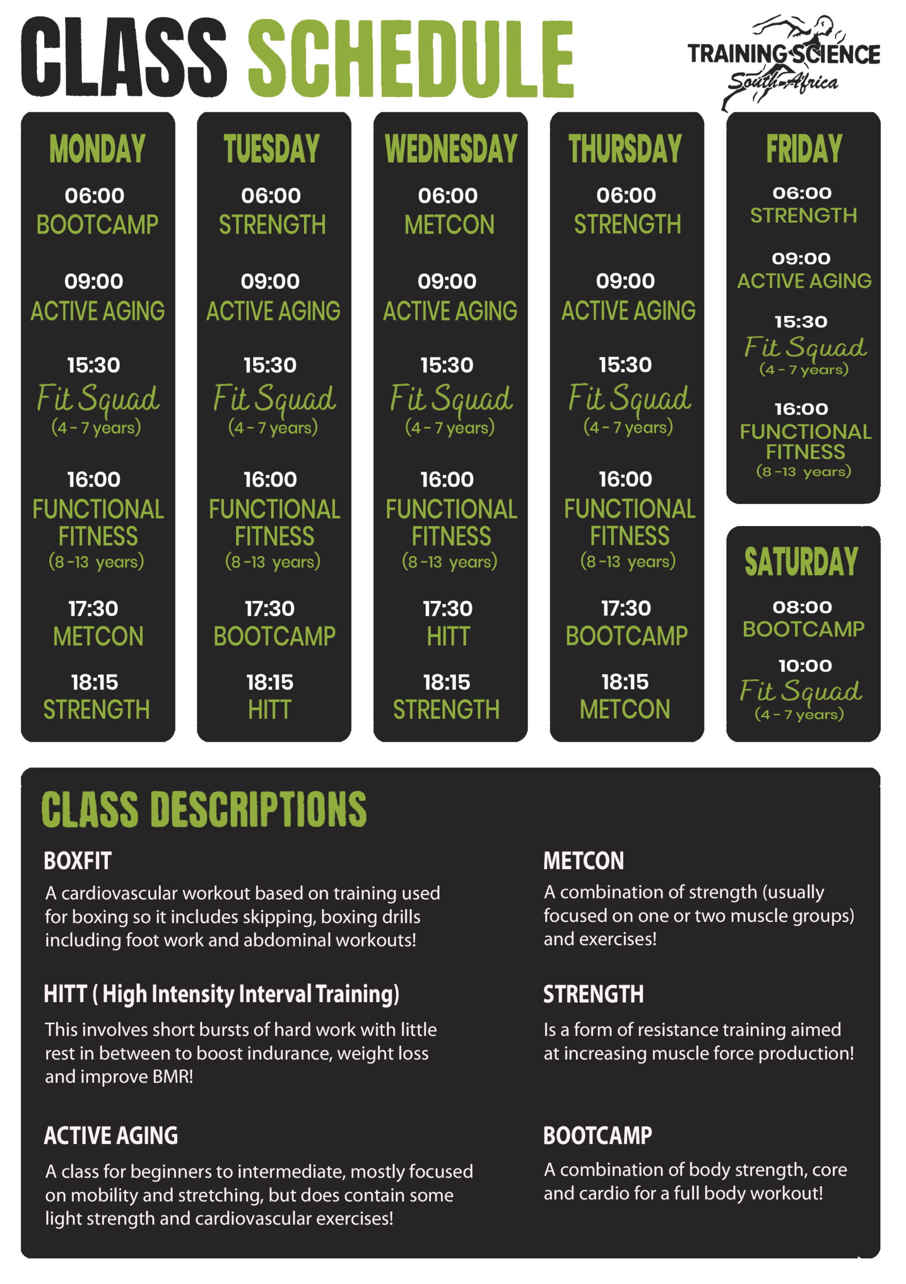Class Schedule