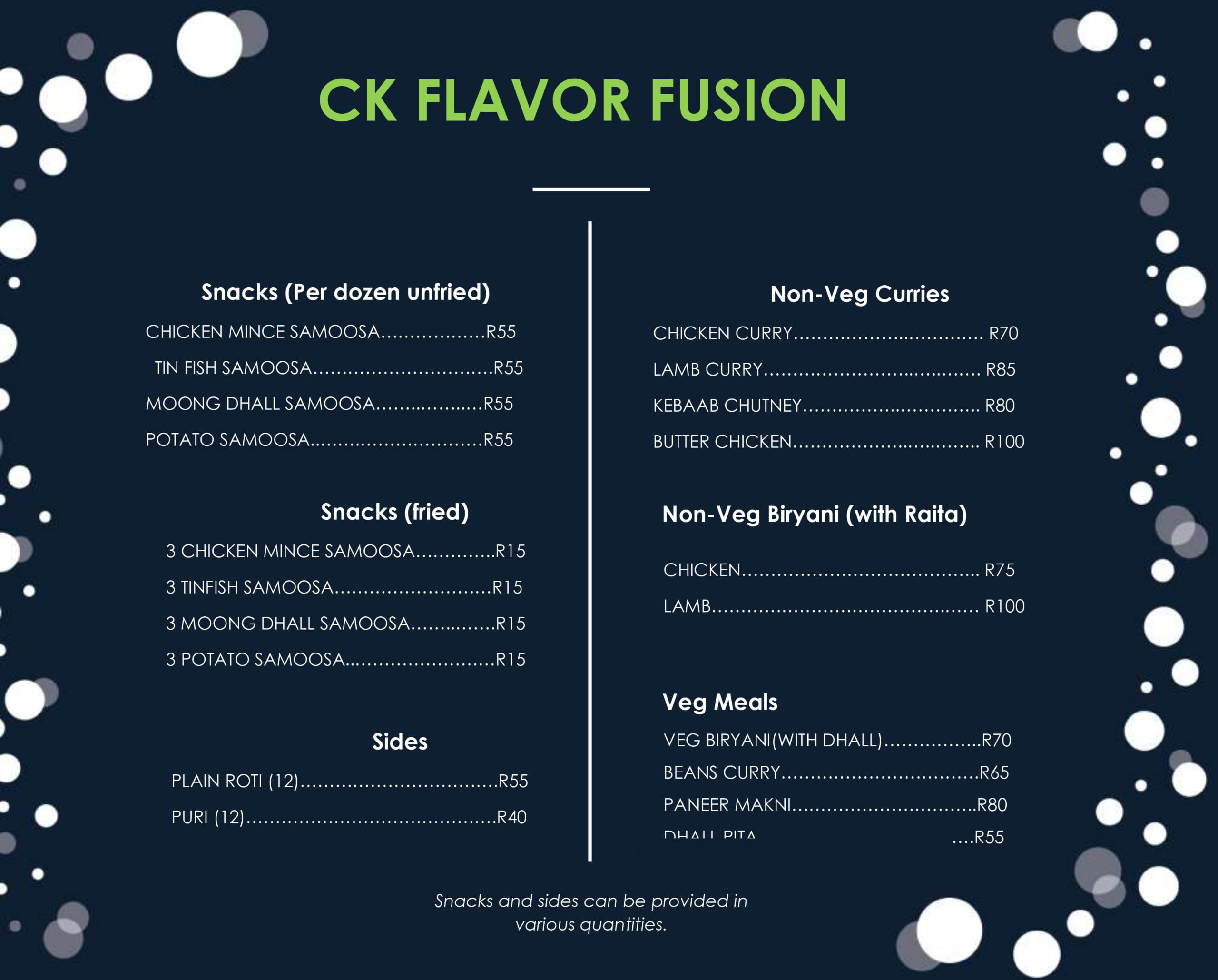 CKF Menu 1