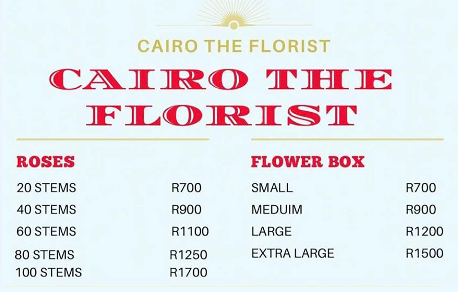 CTF Price List